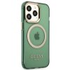 Guess GUHMP13LHTCMA iPhone 13 Pro / 13 6,1 zielony/khaki hard case Gold Outline Translucent MagSafe