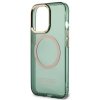 Guess GUHMP13LHTCMA iPhone 13 Pro / 13 6,1 zielony/khaki hard case Gold Outline Translucent MagSafe