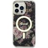 Guess GUHMP14XHCFWSK iPhone 14 Pro Max6.7 czarny/black hardcase Flower MagSafe