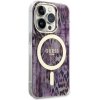 Guess GUHMP14LHLEOPWP iPhone 14 Pro 6.1 różowy/pink hardcase Leopard MagSafe