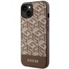 Guess GUHMP14SHGCFSEW iPhone 14 / 15 /13 6.1 brązowy/brown hardcase GCube Stripes MagSafe