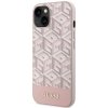 Guess GUHMP14SHGCFSEP iPhone 14 / 15 / 13 6.1 różowy/pink hard case GCube Stripes MagSafe