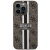 Guess GUHMP13XP4RPSW iPhone 13 Pro Max 6.7 brązowy/brown hardcase 4G Printed Stripes MagSafe