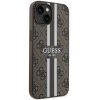 Guess GUHMP14SP4RPSW iPhone 14 / 15 / 13 6.1 brązowy/brown hardcase 4G Printed Stripes MagSafe