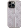Guess GUHMP13LP4RPSP iPhone 13 Pro / 13 6,1 różowy/pink hardcase 4G Printed Stripes MagSafe