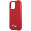 Guess GUHCP13XLSLMGRE iPhone 13 Pro Max 6.7 czerwony/burgundy hard case Silicone Vintage Gold Logo