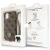 Guess GUHCN61P4TDSCPW iPhone 11 / Xr 6.1 brązowy/brown hardcase Crossbody 4G Metal Logo