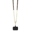 Guess GUHCP13LP4TDSCPW iPhone 13 Pro / 13 6.1 brązowy/brown hardcase Crossbody 4G Metal Logo