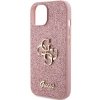 Guess GUHCP15SHG4SGP iPhone 15 / 14 / 13 6.1 różowy/pink hardcase Glitter Script Big 4G