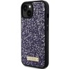 Guess GUHCP15SPFGSBSP iPhone 15 / 14 / 13 6.1 fioletowy/purple hardcase Rhinestone Metal Logo