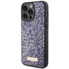 Guess GUHCP15XPFGSBSP iPhone 15 Pro Max 6.7 fioletowy/purple hardcase Rhinestone Metal Logo