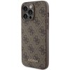 Guess GUHCP15XG4GFBR iPhone 15 Pro Max 6.7 brązowy/brown hard case 4G Metal Gold Logo