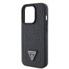 Guess GUHCP15LPCRTHCK iPhone 15 Pro 6.1 czarny/black hardcase Croco Triangle Metal Logo
