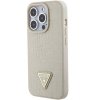 Guess GUHCP15XPCRTHCD iPhone 15 Pro Max 6.7 złoty/gold hardcase Croco Triangle Metal Logo