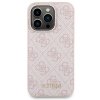 Zestaw Guess GUBPM5P15L4GEMGP iPhone15 Pro 6.1 hardcase + Powerbank 5000mAh MagSafe różowy/pink 4G Metal Logo