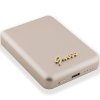 Guess Powerbank indukcyjny 15W GUPBM5ALGSGD 5000mAh złoty/gold MagSafe Metal Script Logo