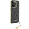Guess GUHCP15LGF4GGR iPhone 15 Pro 6.1 szary/grey hardcase 4G Charms Collection
