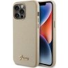 Guess GUHCP15LPGMCSD iPhone 15 Pro 6.1 złoty/light gold hardcase Glitter Glossy Script