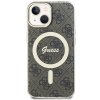 Guess GUHMP15SH4STW iPhone 15 / 14 / 136.1 brązowy/brown hardcase IML 4G MagSafe