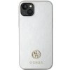 Guess GUHCP15SPS4DGPS iPhone 15 / 14 / 13 6.1 srebrny/silver hardcase Strass Metal Logo