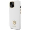 Guess GUHCP15SM4DGPH iPhone 15 / 14 / 13 6.1 biały/white hardcase Silicone Logo Strass 4G