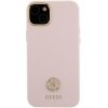 Guess GUHCP15SM4DGPP iPhone 15 / 14 / 13 6.1 jasnoróżowy/pink hardcase Silicone Logo Strass 4G