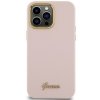 Guess GUHCP15XSMBSLP iPhone 15 Pro Max 6.7 różowy/pink hardcase Silicone Script Metal Logo & Frame