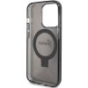 Guess GUHMP15LHRSGSK iPhone 15 Pro 6.1 czarny/black hardcase Ring Stand Script Glitter MagSafe