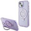 Guess GUHMP15MHRSGSU iPhone 15 Plus / 14 Plus 6.7 fioletowy/purple hardcase Ring Stand Script Glitter MagSafe