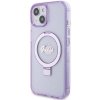 Guess GUHMP15MHRSGSU iPhone 15 Plus / 14 Plus 6.7 fioletowy/purple hardcase Ring Stand Script Glitter MagSafe