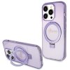 Guess GUHMP15XHRSGSU iPhone 15 Pro Max 6.7 fioletowy/purple hardcase Ring Stand Script Glitter MagSafe