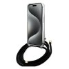 Guess GUHCP15XHC4SEK iPhone 15 Pro Max 6.7 czarny/black hardcase Crossbody Cord 4G Print