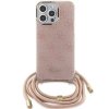 Guess GUHCP15XHC4SEP iPhone 15 Pro Max6.7 różowy/pink hardcase Crossbody Cord 4G Print