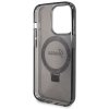 Guess GUHMP13XHRSGSK iPhone 13 Pro Max 6.7 czarny/black hardcase Ring Stand Script Glitter MagSafe