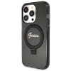 Guess GUHMP14LHRSGSK iPhone 14 Pro 6.1 czarny/black hardcase Ring Stand Script Glitter MagSafe