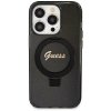 Guess GUHMP14LHRSGSK iPhone 14 Pro 6.1 czarny/black hardcase Ring Stand Script Glitter MagSafe