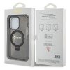 Guess GUHMP14LHRSGSK iPhone 14 Pro 6.1 czarny/black hardcase Ring Stand Script Glitter MagSafe