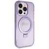 Guess GUHMP13LHRSGSU iPhone 13 Pro / 13 6.1 fioletowy/purple hardcase Ring Stand Script Glitter MagSafe