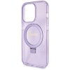 Guess GUHMP13XHRSGSU iPhone 13 Pro Max 6.1 fioletowy/purple hardcase Ring Stand Script Glitter MagSafe