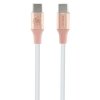 Guess GUCCLALRGDP kabel USB-C - USB-C 1.5m Fast Charging różowy/pink Ebossed Logo