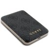 Guess Powerbank indukcyjny 15WGUPB5FP4EMGK 5000mAh czarny/black 4G Leather Metal Logo MagSafe