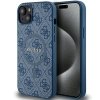 Guess GUHMP15MG4GFRB iPhone 15 Plus / 14 Plus 6.7 niebieski/blue hardcase 4G Collection Leather Metal Logo MagSafe