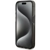 Guess GUHCP15LLFCSEGK iPhone 15 Pro 6.1 czarny/black hardcase Liquid Glitter Gold Stripes