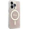 Guess GUHMP15LH4STP iPhone 15 Pro 6.1 rózowy/pink hardcase IML 4G MagSafe