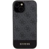 Guess GUHCP15SG4GLGR iPhone 15 / 14 / 13 6.1 szary/grey hardcase 4G Stripe Collection