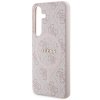 Guess GUHMS24SG4GFRP S24 S921 różowy/pink hardcase 4G Collection Leather Metal Logo MagSafe