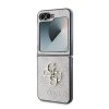 Guess GUHCZF64GMGPI Z Flip6 F741różowy/pink Leather 4G Metal Logo