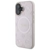 Guess GUHMP16SPSAPSMEP iPhone 16 6.1 różowy/pink hardcase Saffiano Peony Classic Logo MagSafe
