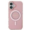 Guess GUHMP16SPFTDTEP iPhone 16 6.1 różowy/pink hardcase IML Rhinestones MagSafe