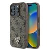 Guess GUHCP16LP4TDPW iPhone 16 Pro6.3 brązowy/brown hardcase Leather 4G Triangle Strass